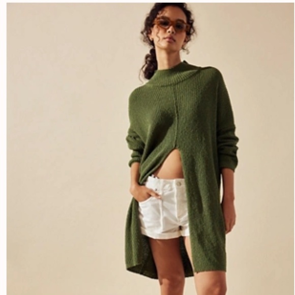 Free People Sweaters - FP SplitHem Cozy Oversized Sweater